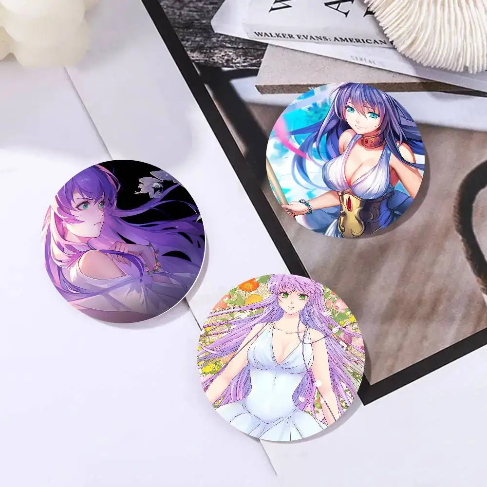 Athena Animation S-Saint S-Seiya Cartoon Style Badge Brooches On Backpack Decoration Round Enamel Pins For Accessorys