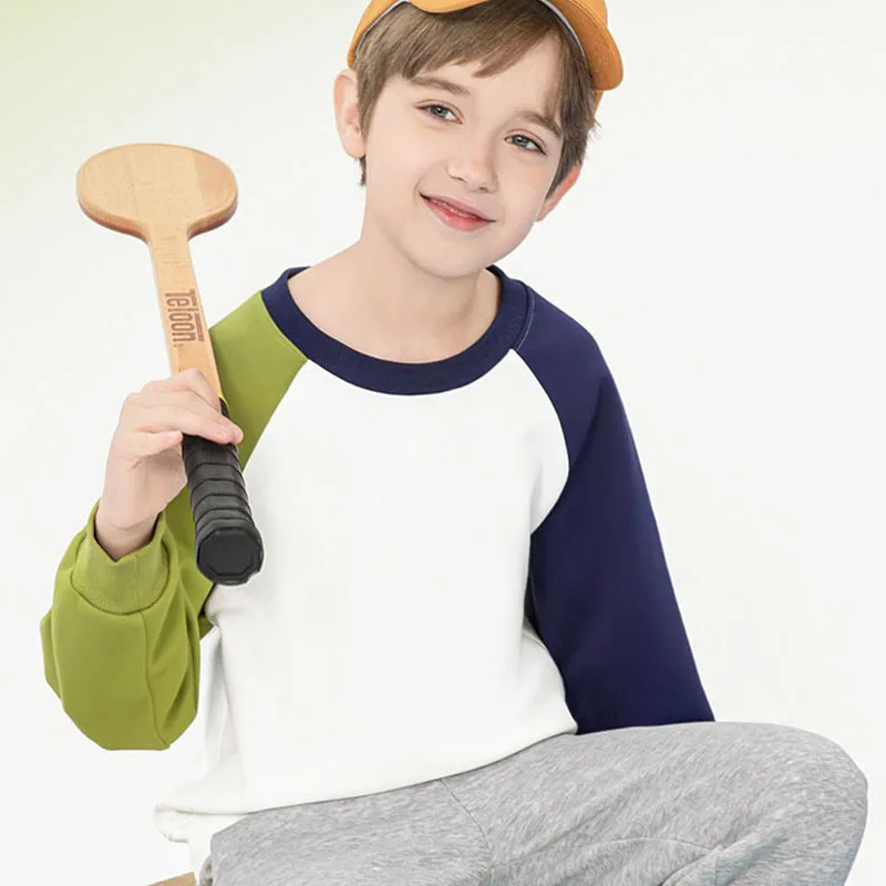 4 To 14 Years , Kids Hoodies For Boys Spring New 2026 Youth Boy Sweatshirt Blue Brown Autumn Teenager Preppy Clothes Childlren