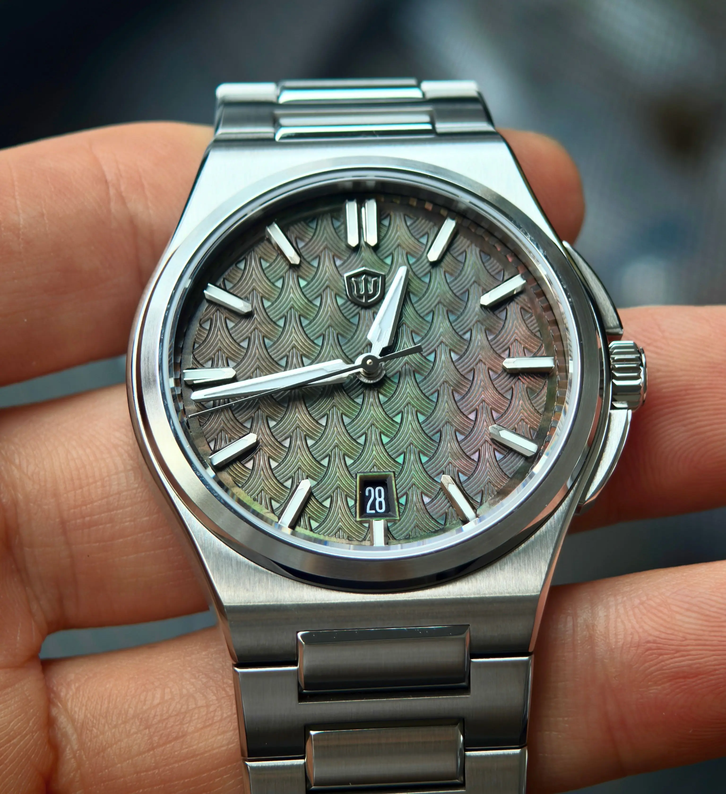 Watchdives WDC WD2007 37.5mm Automatic Watch Miyota 9015 90S5 H-OTF Microadjust Clasp ClearView X Sapphire Integrated Bracelet