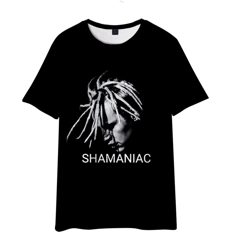 SHAMAN Merch T-Shirt Summer For Women/Men Unisex O-neck Short Sleeve Tee Streetwear Fashion Singer Top