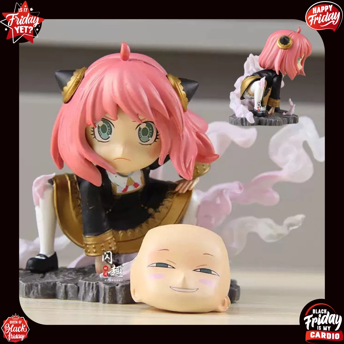 10cm  Anime Figure Toys Spies Family Anya Luffy Passersby Character Model Doll Collectible Peripheral Decorations Desktop