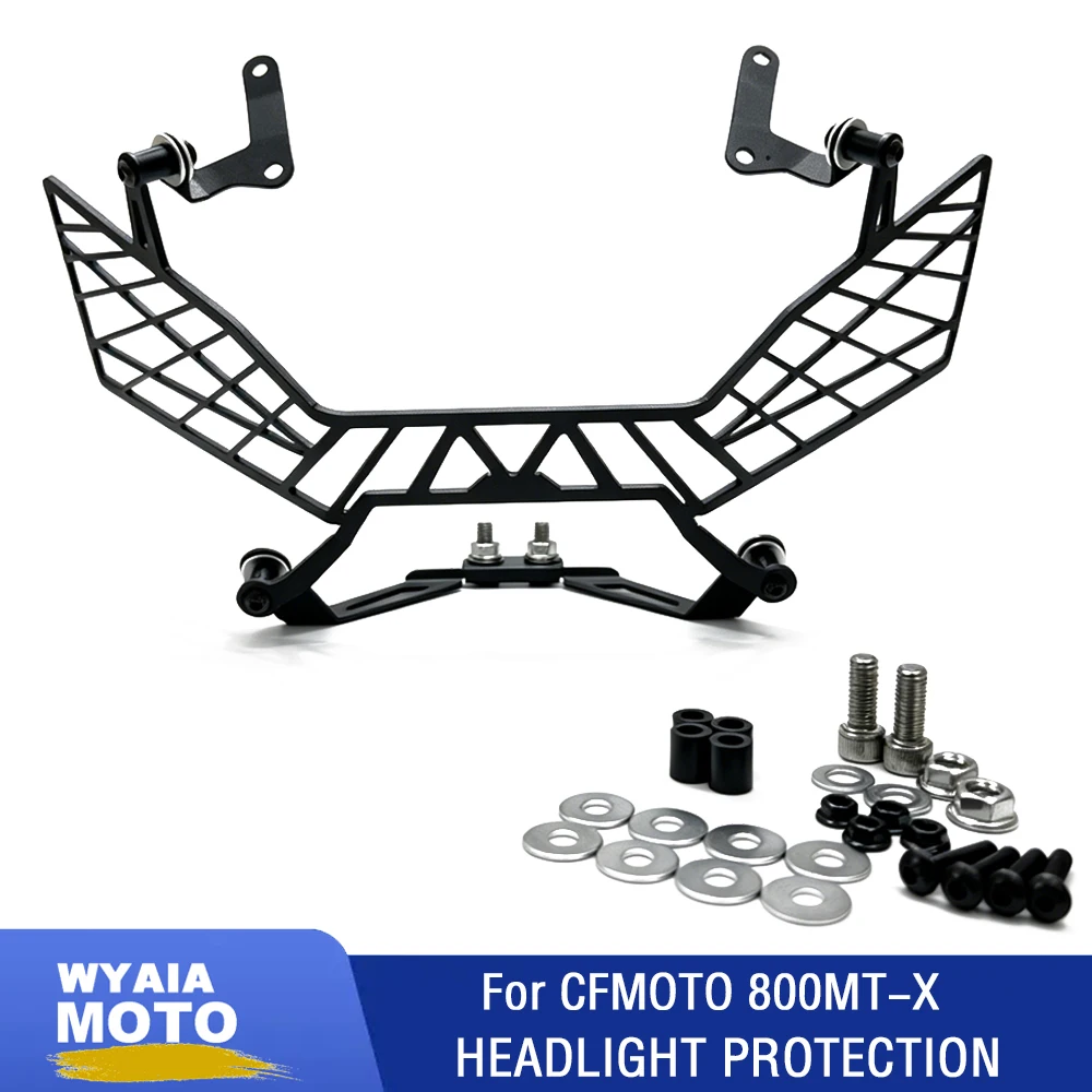 

For CFMOTO 800MT-X 800MTX MT800X 2024-2026 2025 Motorcycle Headlight Protector Head Lights Grille Protection Guard Cover