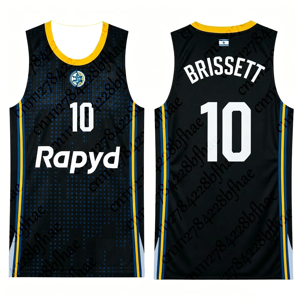 Maccabi Tel Aviv Basketball Trikot für Erwachsene, Herren und Damen, Kinder-Trainingsuniform, Neuheiten, Israelisch 25/26 – Detail 7