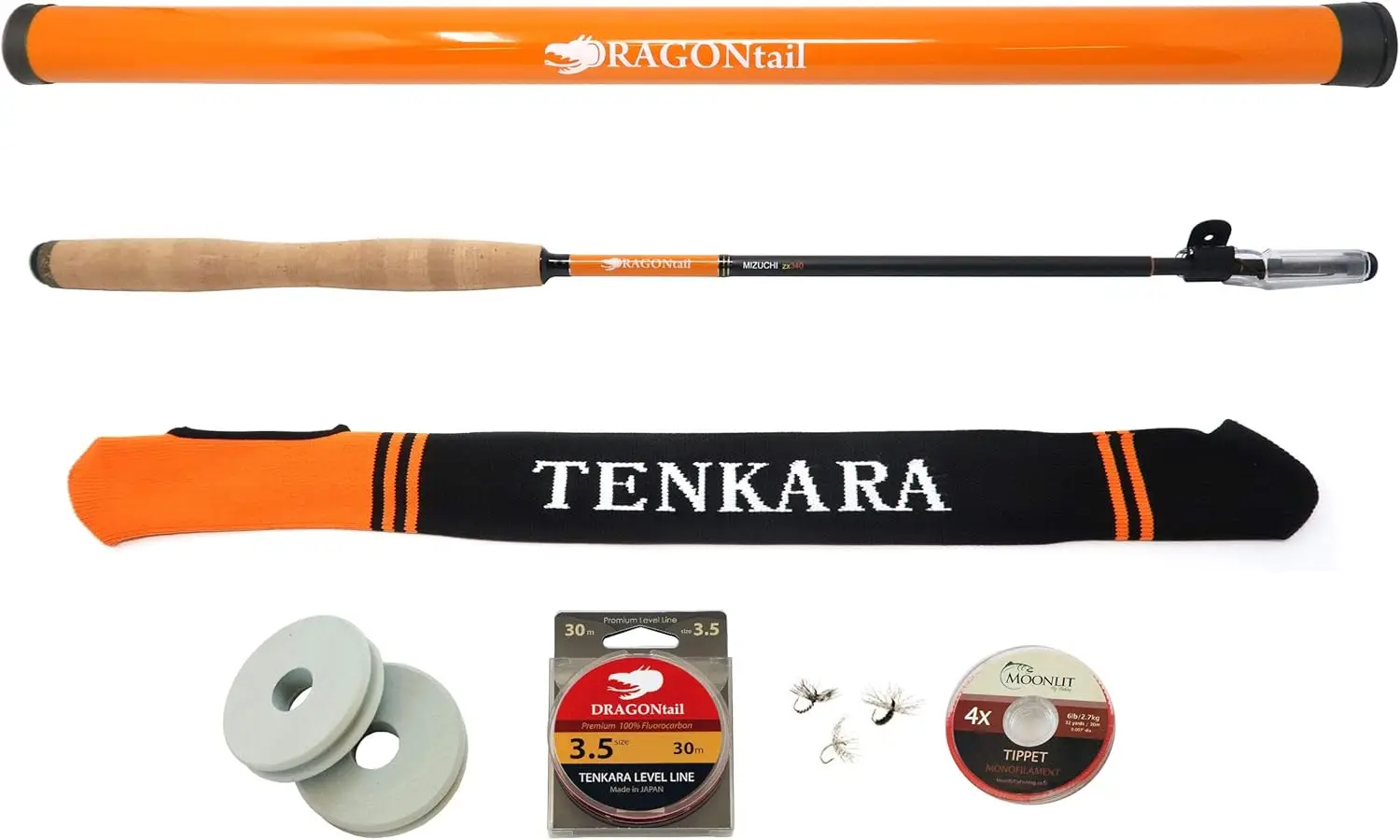 

Универсальная удочка Tenkara в 3-х вариантах длины для малых ручьев и походов, в комплекте с аксессуарами