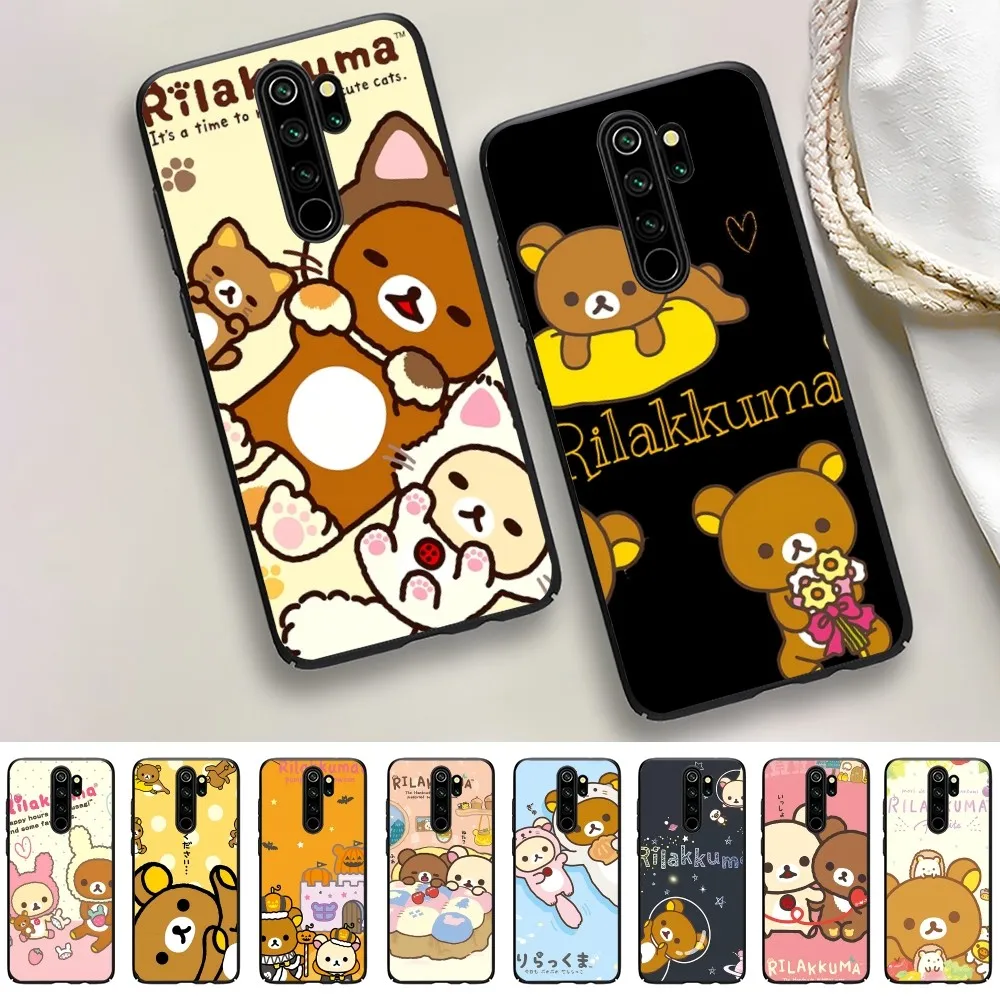 Cute Cartoon R-Rilakkuma Phone Case For Redmi 5 6 7 8 9 10 plus pro 6 7 8 9 A GO K20 K30 K40 pro plus F3 Fundas