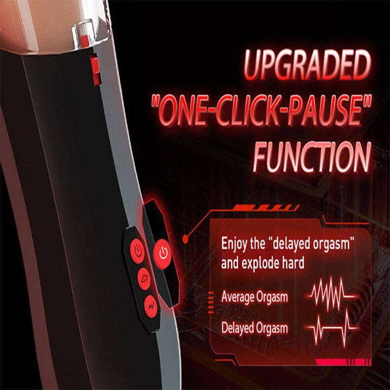 Copa de masturbación eléctrica totalmente automática, vibrador retráctil envuelto en glande 360 °, entrenador de pene, productos para adultos masculinos, ejercitador, 5 modos