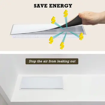 Silné magnetické kryty větracích otvorů pro domácí podlahové standardní vzduchové registry 5,5 × 12 palců 1 ks větrací kryt flexibilní magnetický list 6 nejlepší prodej magnetický kryt větracího otvoru - №5