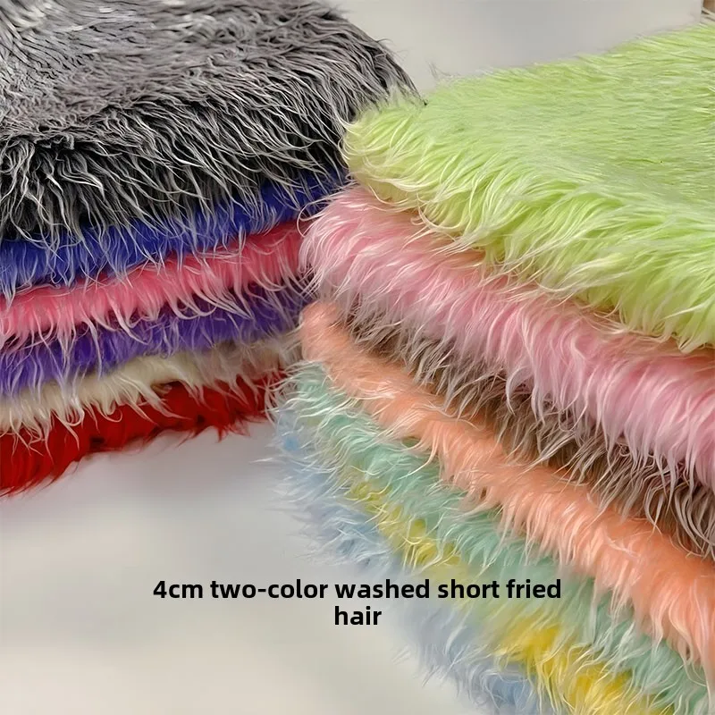 

50X160cm Faux Fur Designer Fabric Artificial Fur Long Pile Plush Fabric For Chair Cushion Crafts Dolls Beard Decoration Fabric