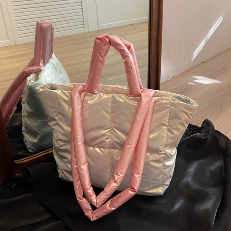 PU di Colore Solido 2024 di Vendita Caldo Tote Bag delle Donne di Grande Capacità Della Chiusura Lampo Versatile Borsa a Tracolla di Modo Morbido Semplice Borsa Alla Moda