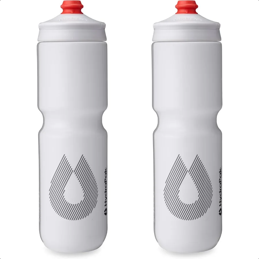 

HydraPak Breakaway Surge Lightweight Bike Water Bottle 2Pack 20oz 25oz 30oz High Flow Cycling Sports Squeeze Bottle