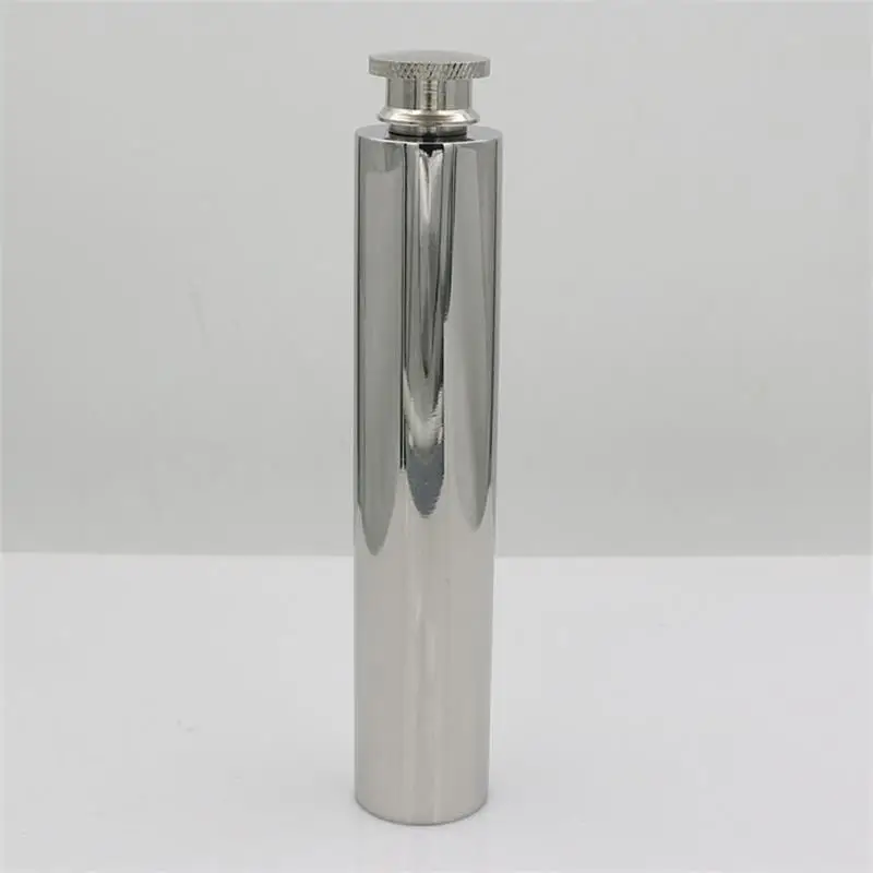 50pcs 1OZ 1.5OZ Wine Flask Whisky Bottle Stainless Steel Hip Flasks Portable Wine Bottles Tubular Pot