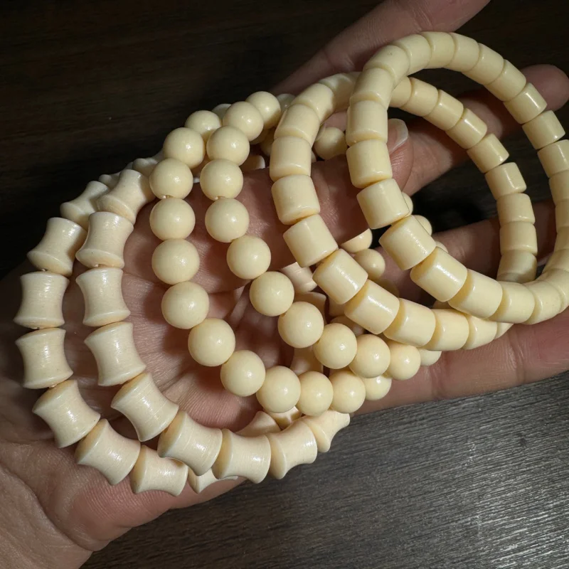 Imitating ivory tagua Bucket Round Beads Bracelet Bodhi Nut Hand String Handheld Accessories Men And Women
