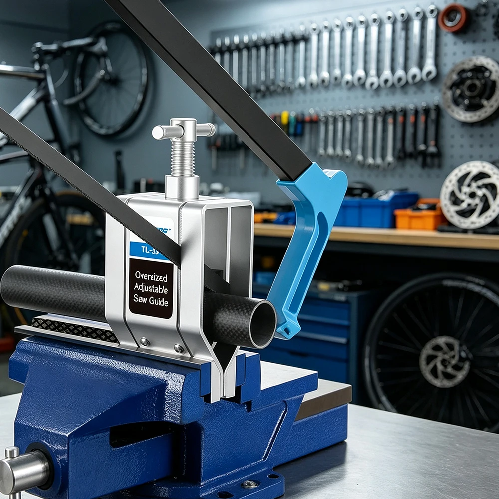 TOOPRE Bike Fork Steerer Tube Cutting Holder Road Mountain Bike Special-Shaped Carbon Fiber Seatpost Handlebar Cutting Tool