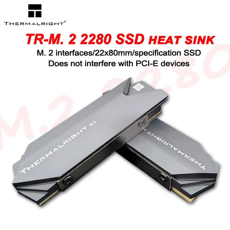 Thermalright M.2 2280 PRO Aluminum Alloy SSD Solid-state Hard Drive Disk Heatsink Cooling M.2 Cooler Radiator 22*80mm