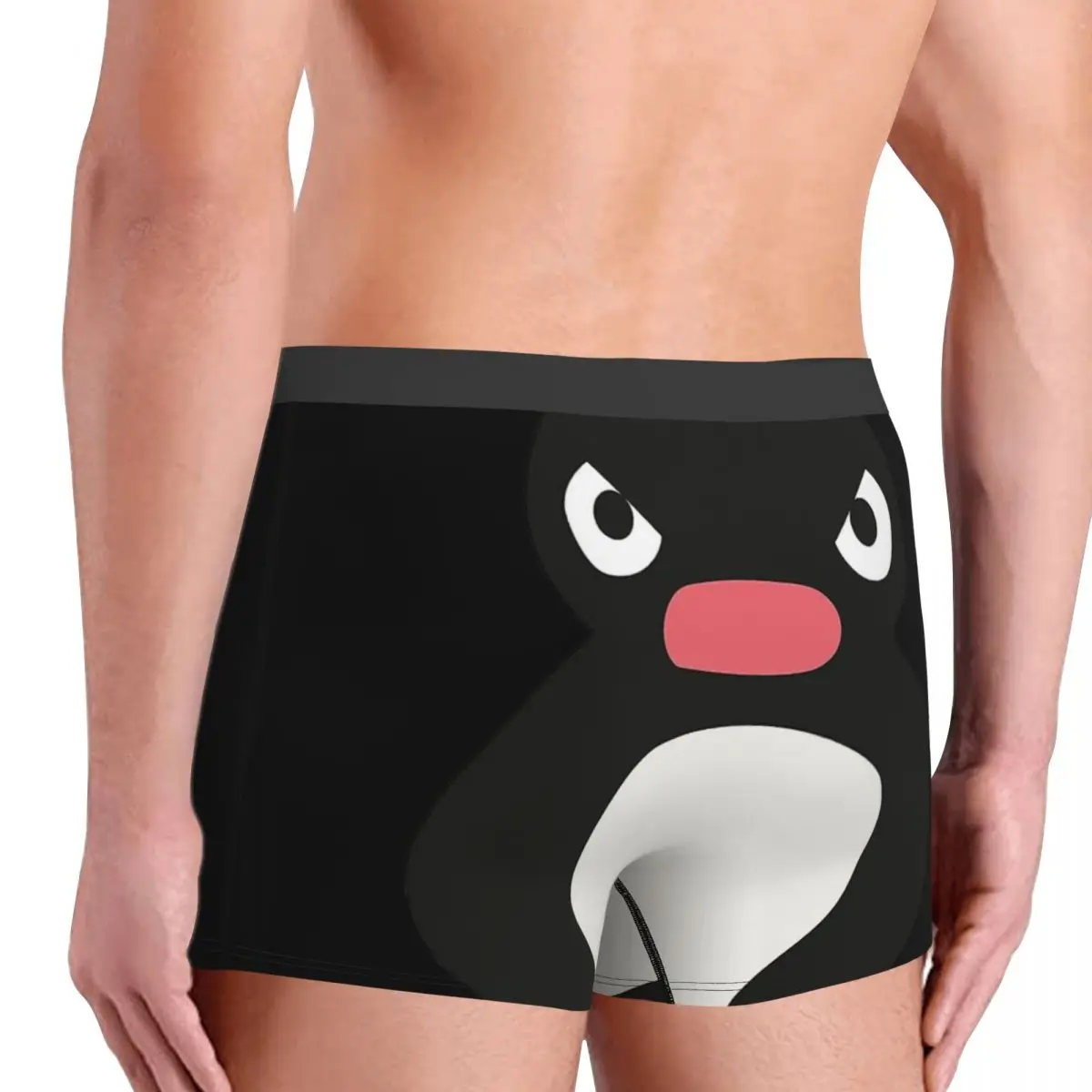 Angery Pingu Men's Boxer Briefs special Highly Breathable Underwear Top Quality 3D Print Shorts Birthday Gifts