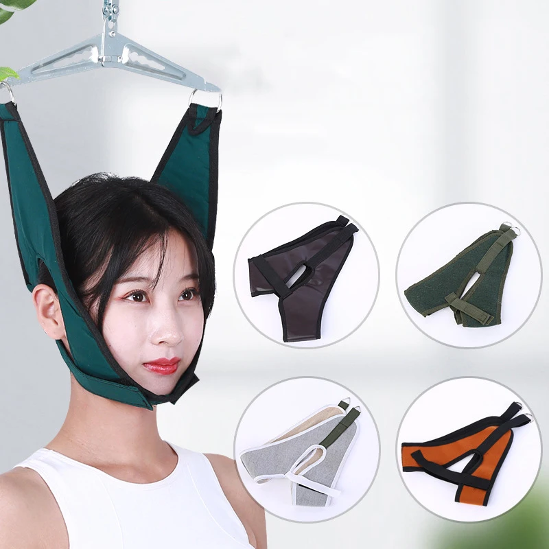 

Chiropractic Tools Neck Harness Neck Stretcher Belt Headgear Hanging Cervical Traction Device Stretch Fixed Strap Pain Relief