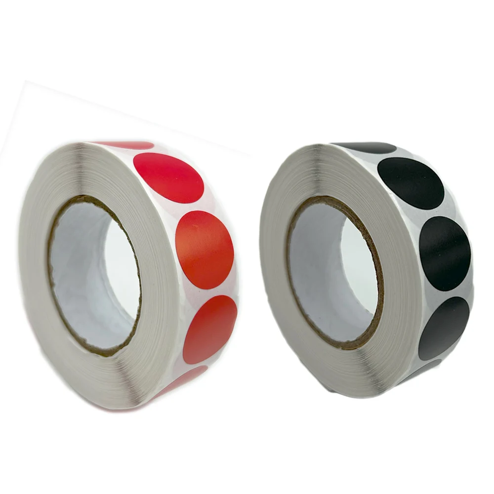 1000/Stuks Schieten Voor Doel 19mm Zwart/Rood Doel Pleisters Schieten Doel Pleisters Sticker Bullseye Boring Schieten accessoires