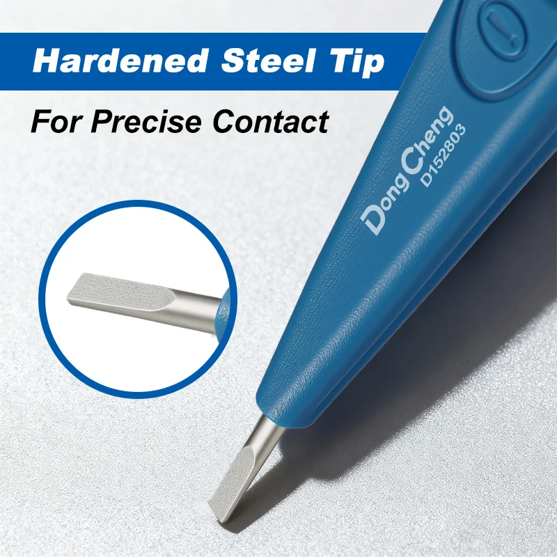 متعددة الوظائف كهربائي اختبار مفك التيار المتناوب/تيار مستمر التعريفي اقلام الفحص جهاز قياس الجهد الكهربائي 12-220 فولت LCD شاشة عرض ديجيتال #3