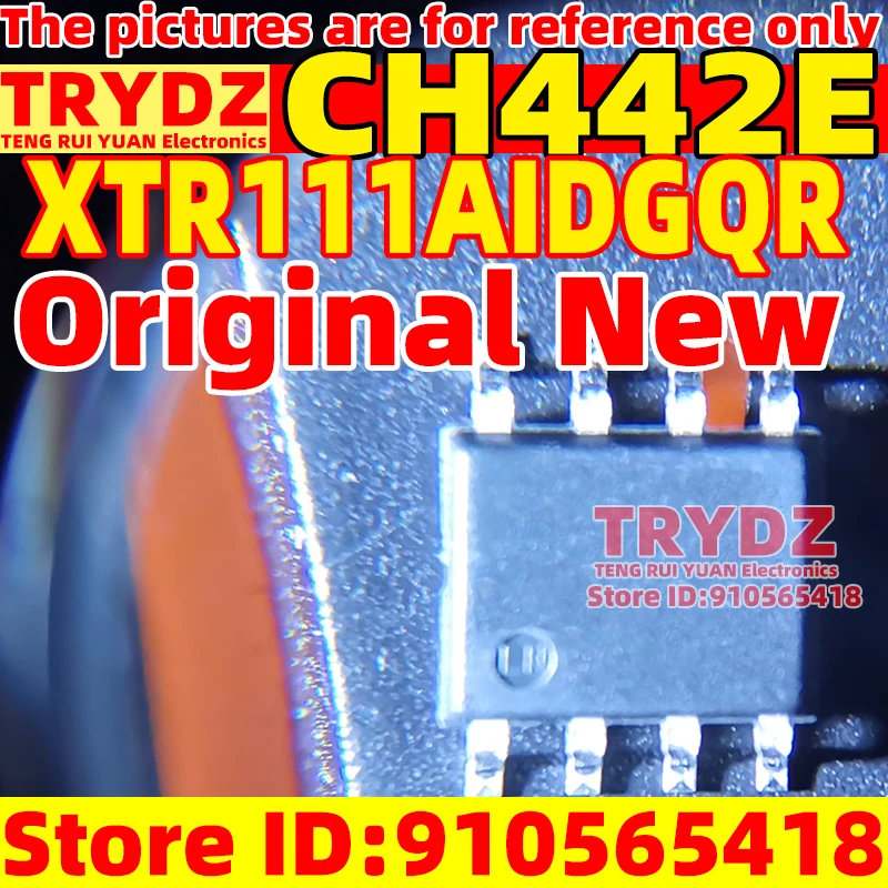 20-2pcs Original New XTR111AIDGQR CH442E MSOP-10 Analog switch chip/voltage to current converter