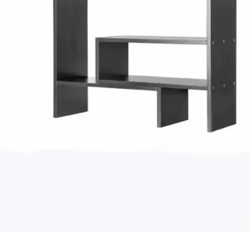 DIY Настольный Стеллаж Для Хранения Дисплей Полка Органайзер Столешница Книжный Шкаф Темный Орех