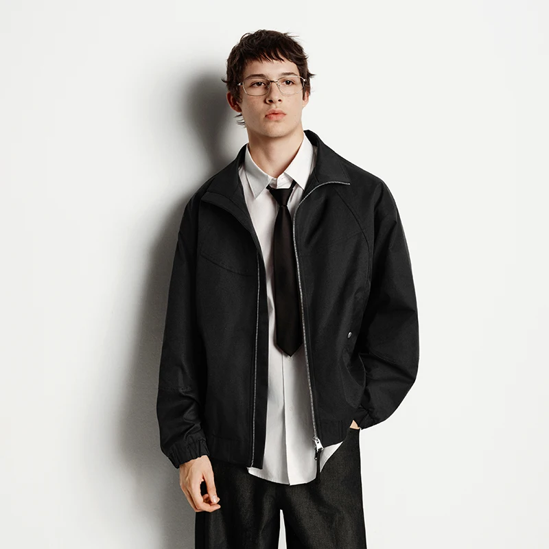 Semir veste hommes coupe ample col montant Style jeune 2025 automne hiver minimaliste mode manteau décontracté