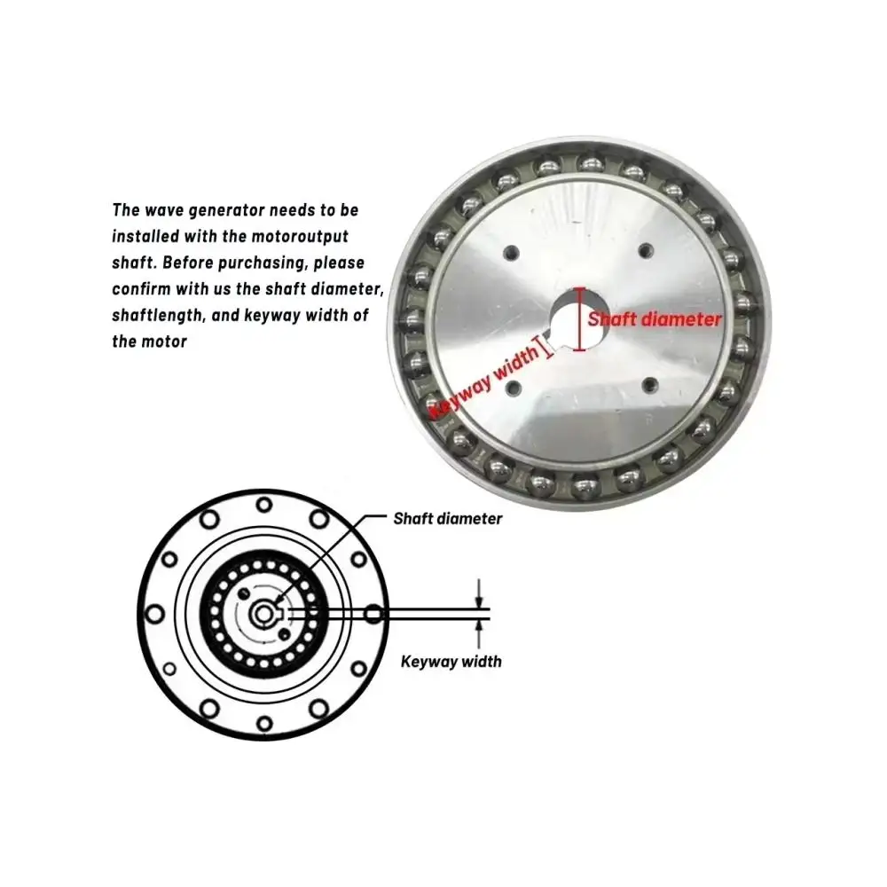 High Precision Harmonic Drive with Flange Plate Nema17/23 Stepper 40/60/80/100/110/130mm Servo Motor Cup Type Harmonic Reducer