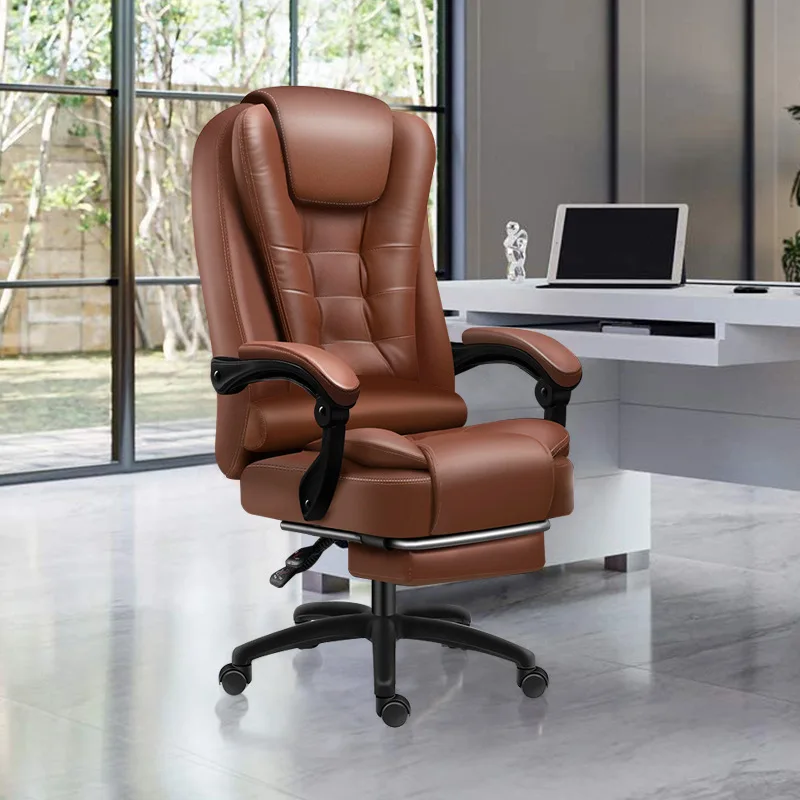 Bedroom Office Chair Computer Mobile Armrest Conference Comfort Oversized Leather Chairs Executive Sillas Ergonomic Furniture