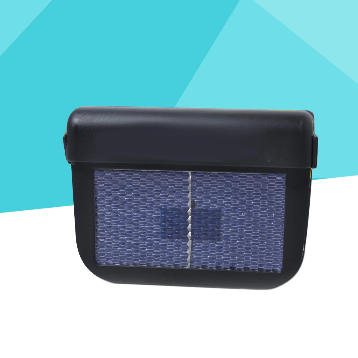 

Solar Car Exhaust Fan Rechargeable Mini Portable Auto Ventilator for Vehicle Cooling Front Rear Window Mount Black Solar Powered