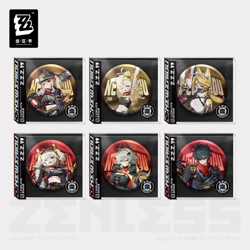 

Official miHoYo Zenless Zone Zero Sprite Series Badge, Sons of Calydon, Genuine Anime and Game Merchandise, Brooch, Accessory