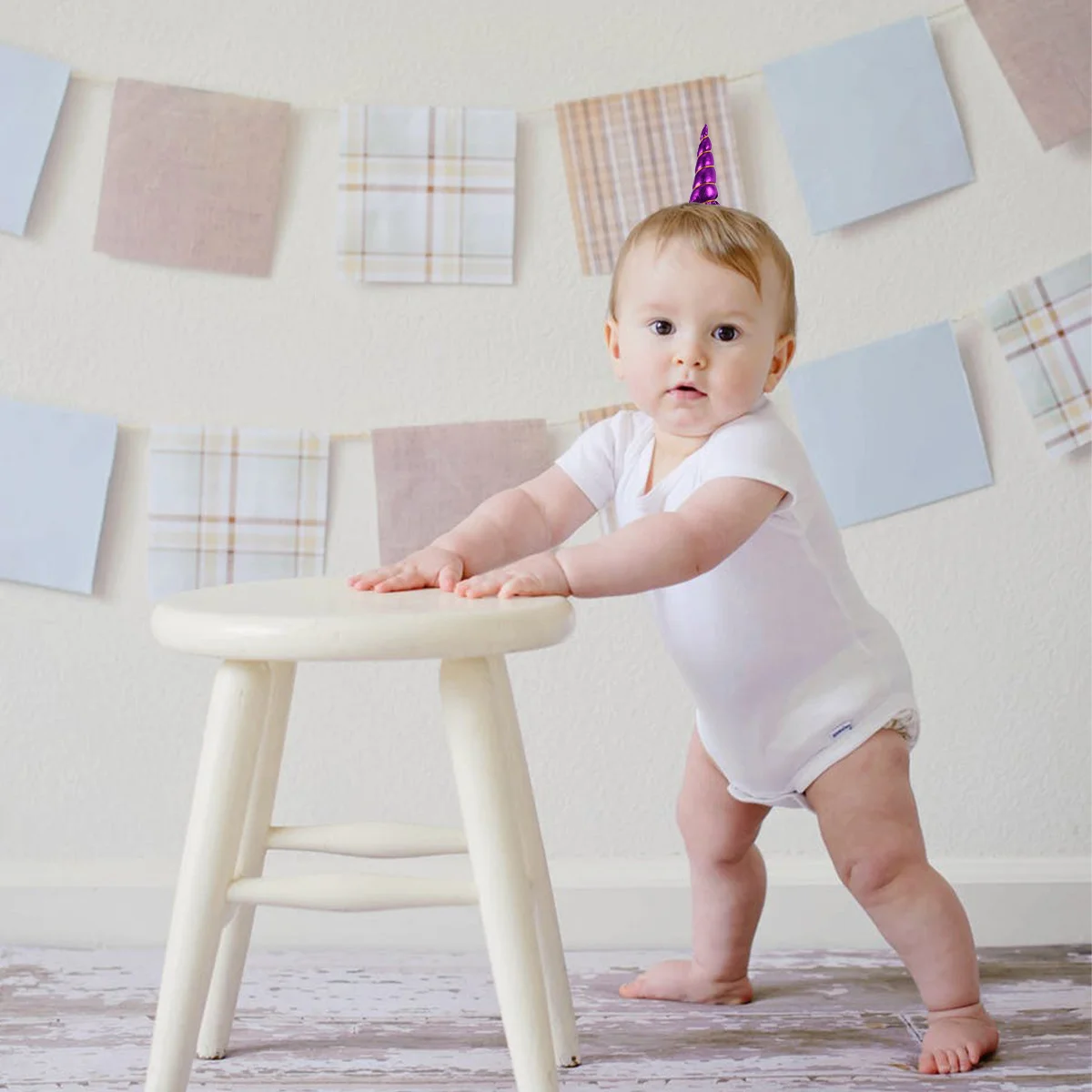 

10Pcs Unicorn Hair Hoop Safe Comfortable Only Standing Out Party Accessory Headband Headband