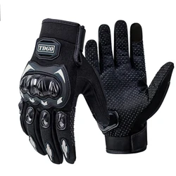 Summer Motorcycle Breathable Full Finger Gloves Leather Protective Equipment Dirt Bike Sport Racing Riding Gloves