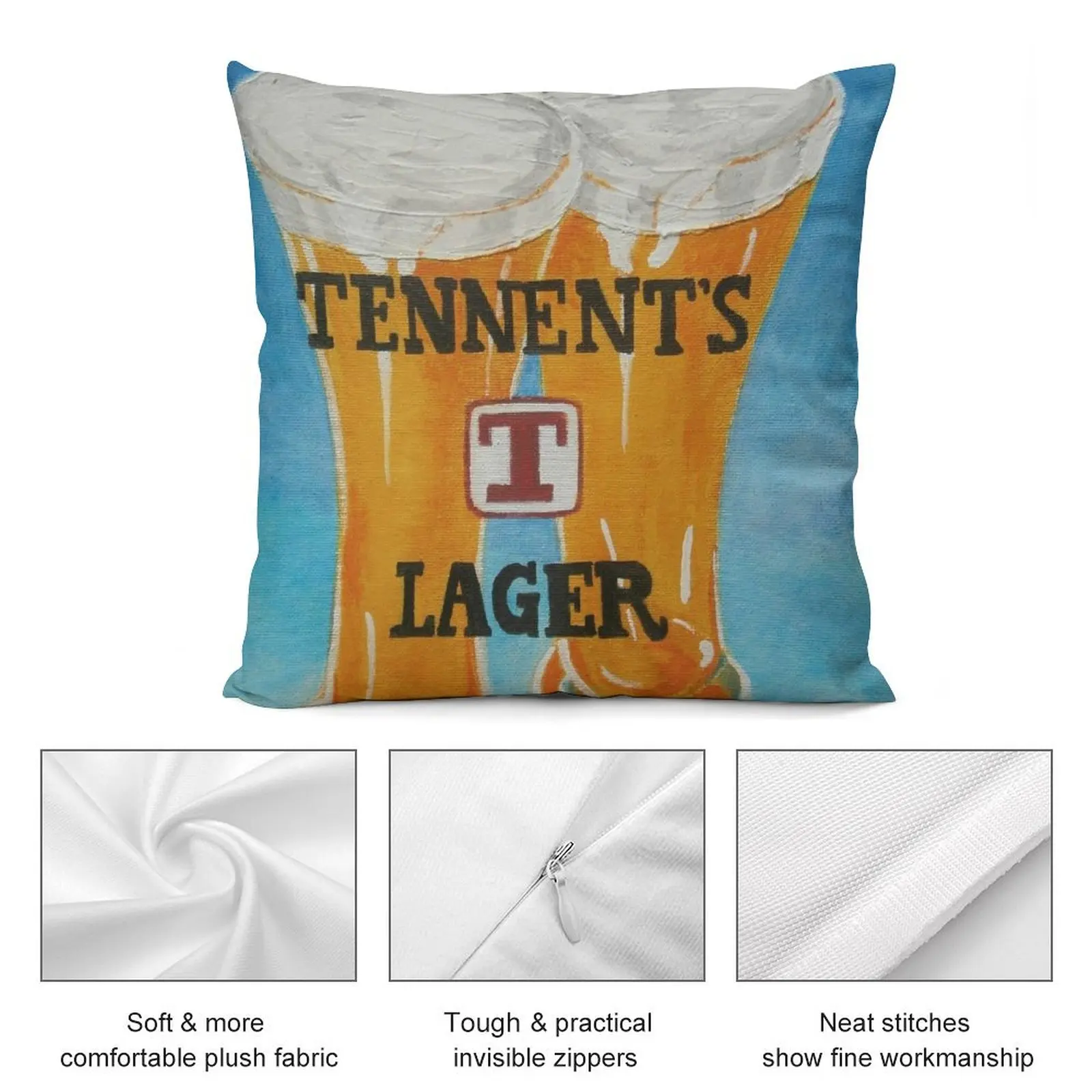 Tennents-Coussin Décoratif de Luxe, Accessoires pour la Maison, Salon, Noël