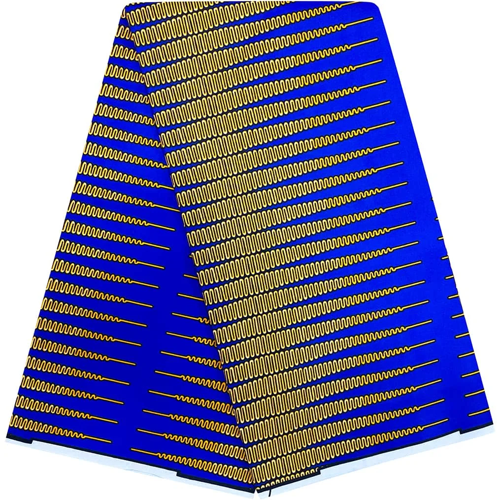 

Sleek 100% Polyester Garment Fabric with Unique African Ethnic Print and Dutch Wax Print