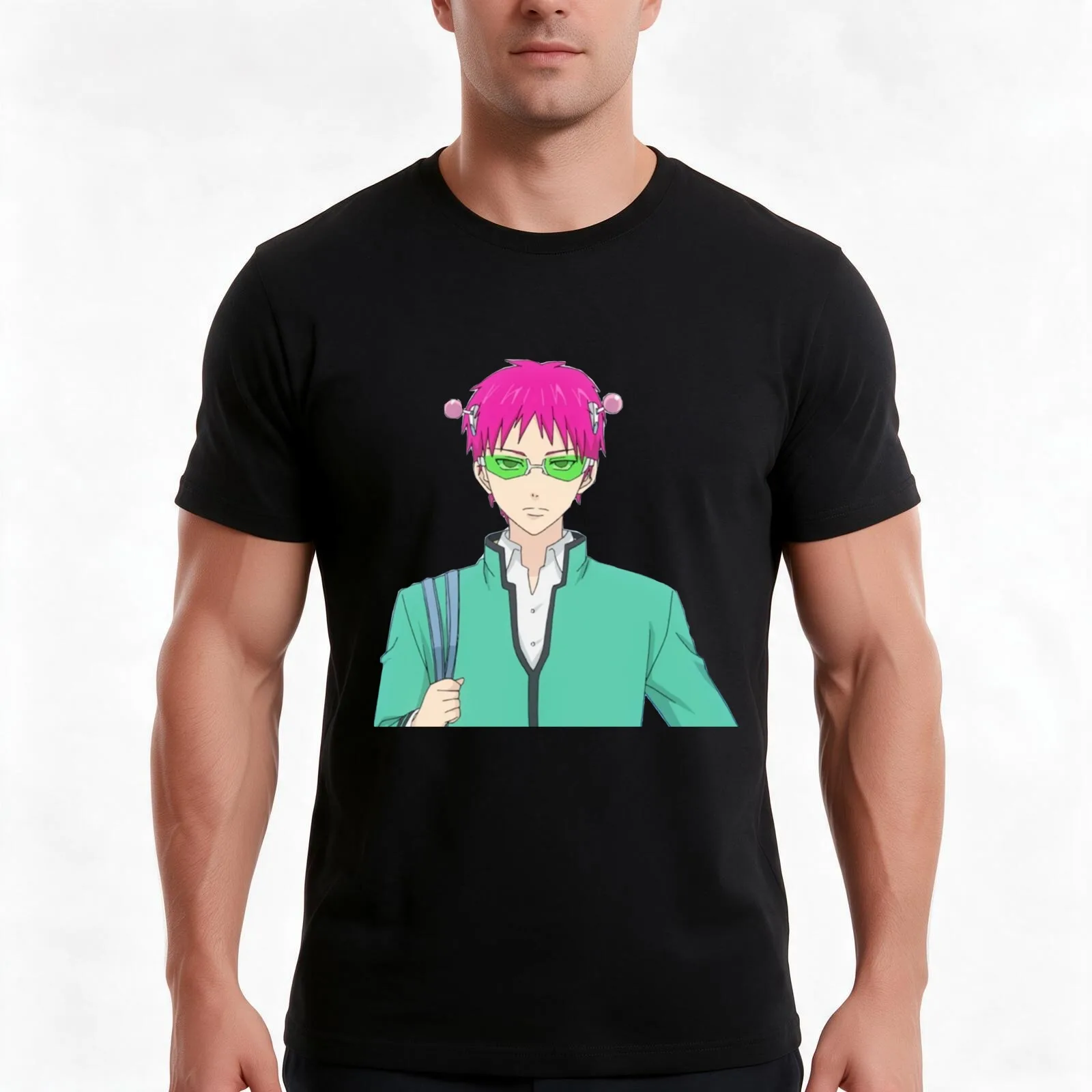 The Disastrous Life of Saiki K. T-Shirt Summer Casual Cotton Tee Oversized Streetwear Tops Vintage Graphic Print 100% Cotton