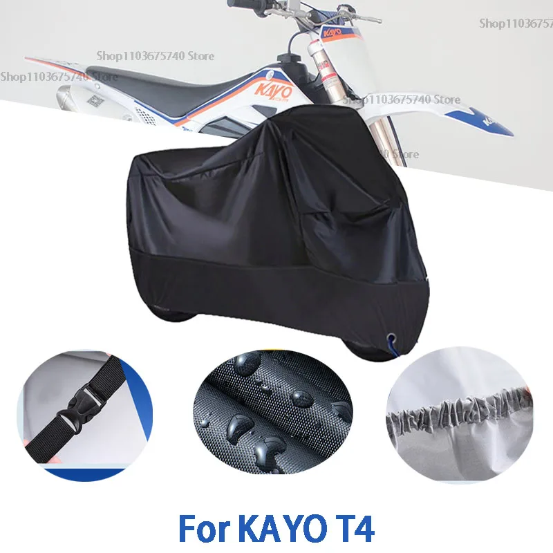 

Motorcycle Full Covers For KAYO T4 Car Outdoors Sun Protection Dust No Ear Thickened Oxford Clothcover Accessories
