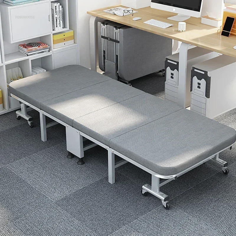 

Multi-function Bedroom Single Folding Beds Portable Office Lunch Break Beds Home Furniture Simple Hospital Escort Bed Camp Bed C