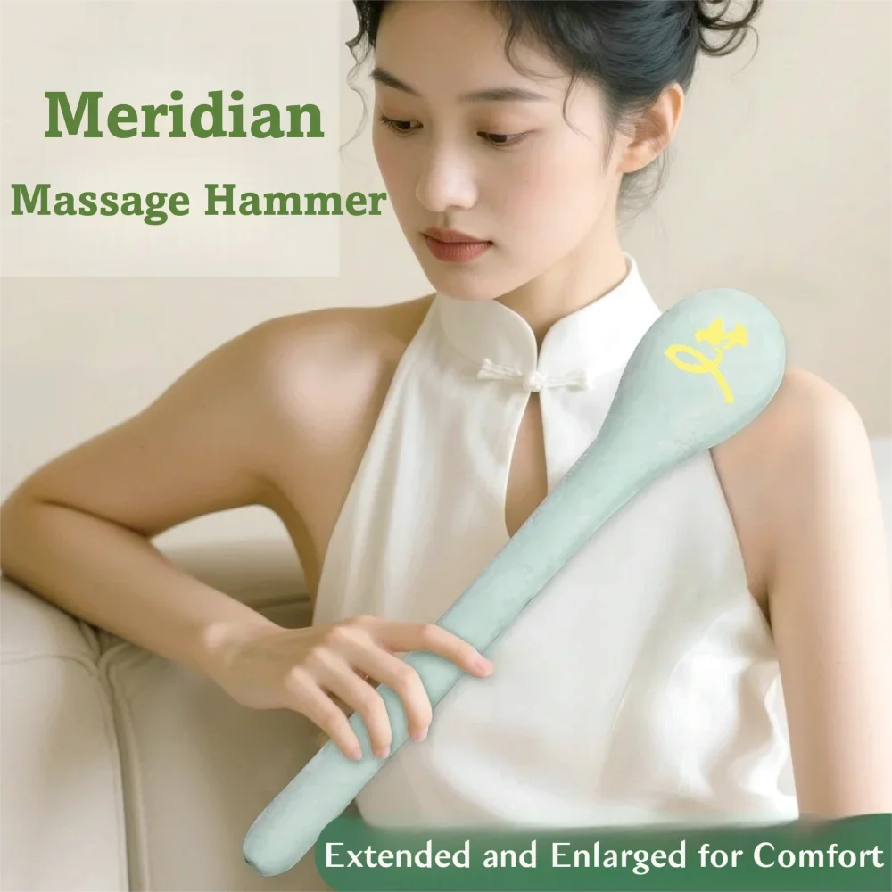

Handmade Mugwort Hammer Portable Self-massage Massage Hammer Meridian Massage Acupoint Tapping Health Hammer Relieve Fatigue