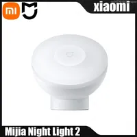 XIAOMI MIJIA Night Light 2 Global Version Motion Sensor Adjustable Brightness Smart Human Light Sensor Night Lamp Bedroom