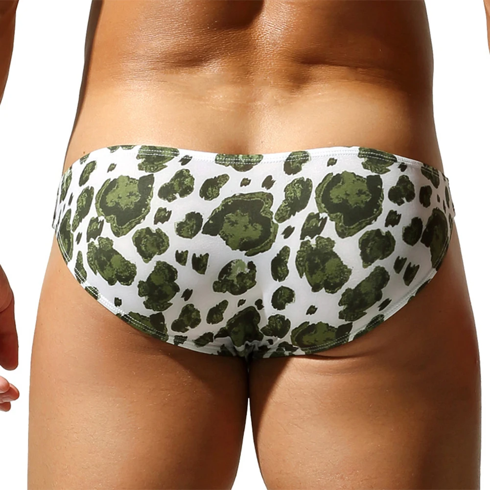 Men Sexy Low Waist Pouch Lingerie Breathable Underpants Stretch Soft Sleep Underwear Comfort Briefs Summer Men's Panties Classic