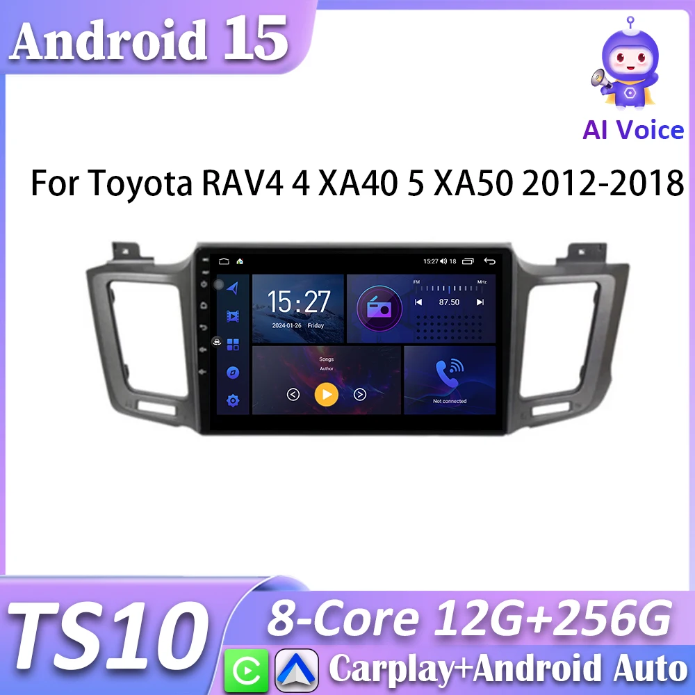 Для Toyota RAV4 4 XA40 5 XA50 2012-2018 Автомобильный радиоприемник Carplay Видеонавигация Android Auto Android 15 Экран 5G Wi-Fi Видео без 2din Для Toyota RAV4 4 XA40 5 XA50 2012-2018 Автомобильный радиоприемник Carplay Видеонавигация Android Auto Android 15 Экран 5G Wi-Fi Видео без 2din