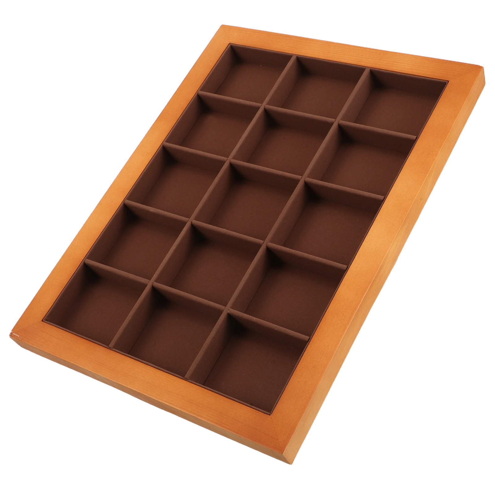 

Multifunctional Jewelry Tray Organizer Solid Walnut Wood Display Dish Minimalist Space Saving Portable Vanity Bowl for Necklaces