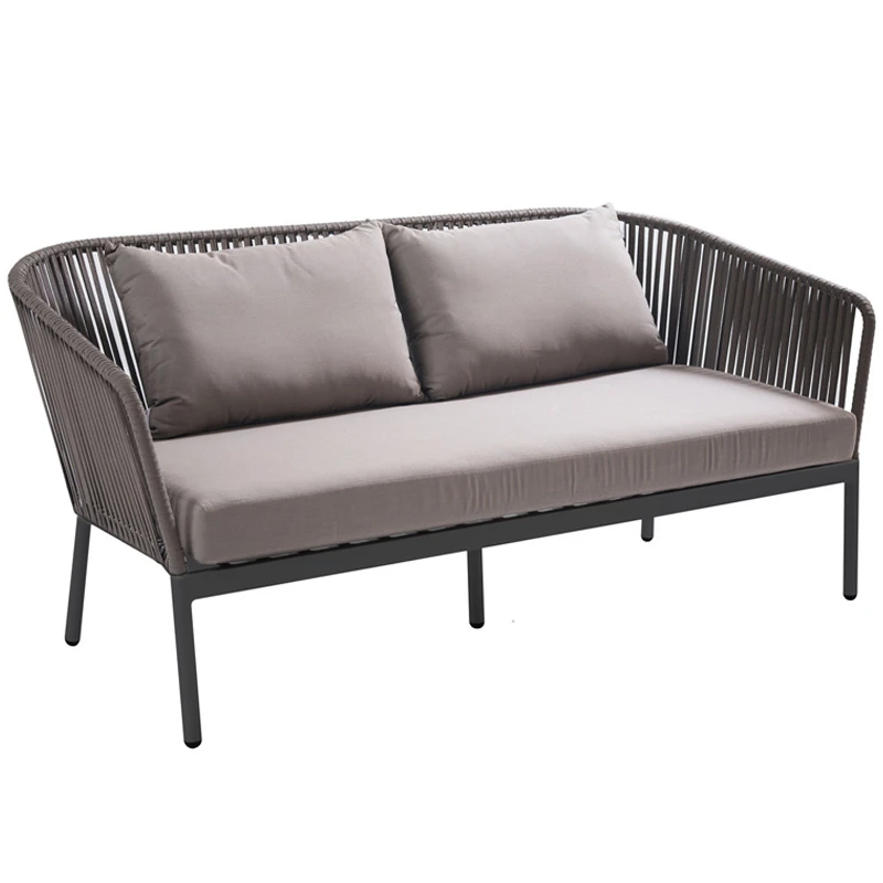 Outdoor rattan sofa, Nordic rattan weaving living room, balcony, rattan chair garden, simple courtyard, outdoor sunscreen coffee