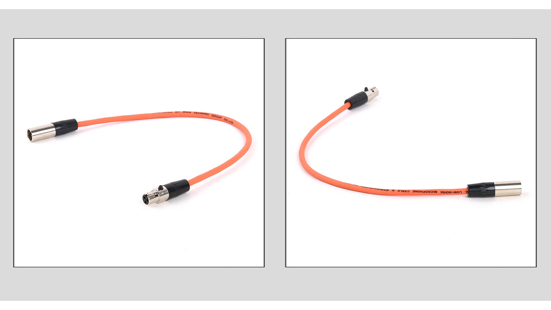 GuerGuo 1 Stück 3-poliger Mini-XLR-Stecker auf Mini-XLR-Buchse, mehrere Farben, Kabel für Pro-Ansteckmikrofon, 0,2 m–15 m – Detail 6