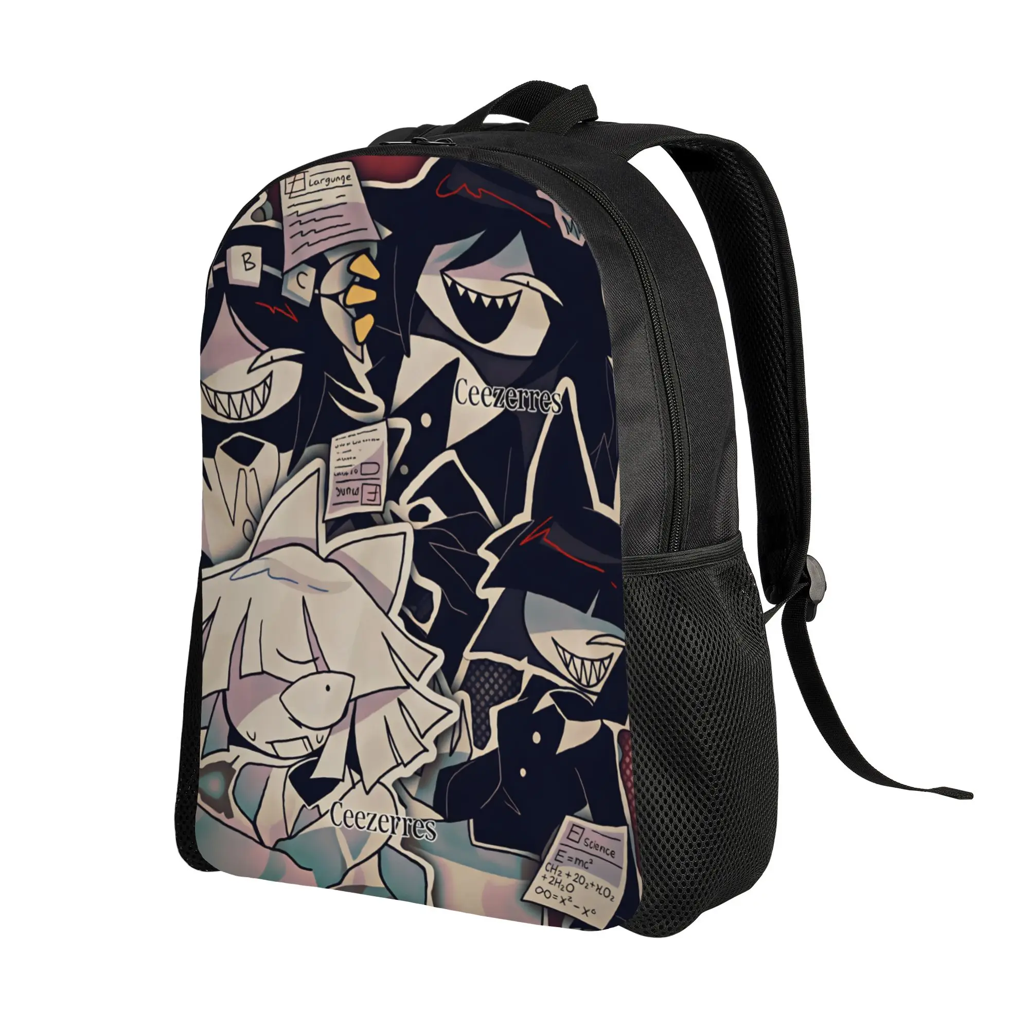 Fundamental Paper Education Backpack  Unisex Polyester Sport Backpacks Big Funny School Bags Rucksack