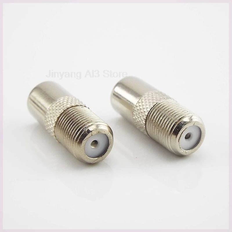 5/10pcs/Lot Aerial Male Adapter F Female To TV Male Converter Satellite Coax Connector Data Sync TV Coaxial Adapter Plug C3