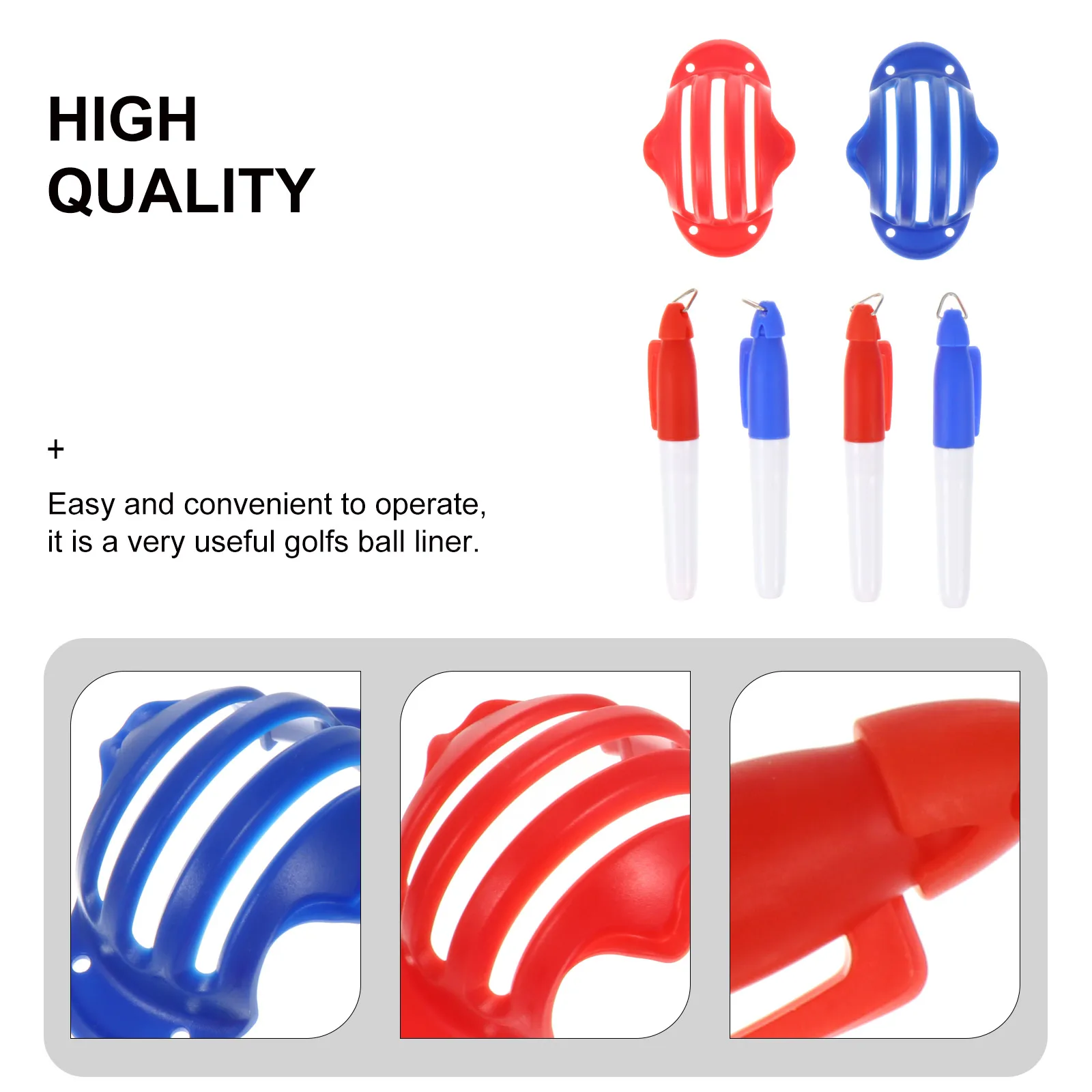 

6 PCS Golf Marker Liner Ball Drawing Marking Tool Drawer for Balls Markers Stencil