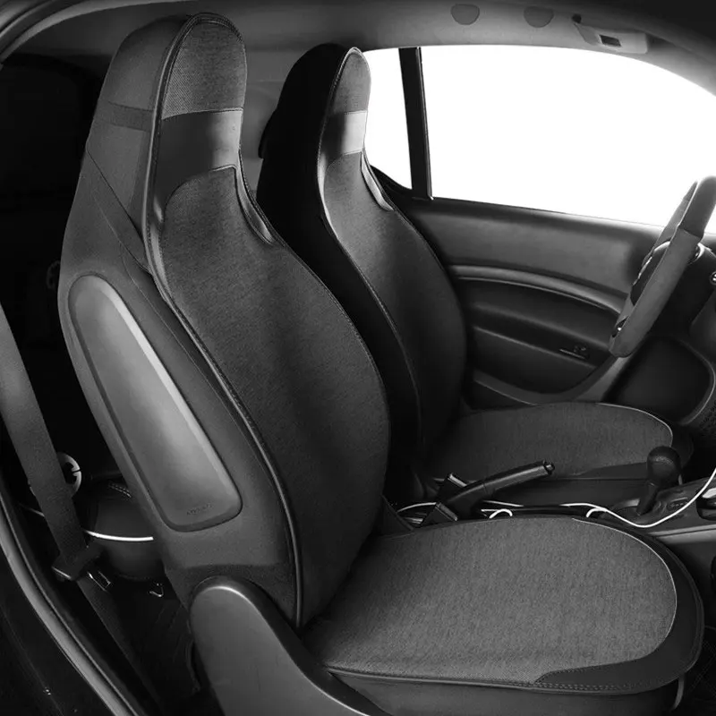 

Car Four Seasons Cotton Linen Cushion Breathable Seat Cover For New Mercedes Smart 453 Fortwo Car Accessories Interior Styling