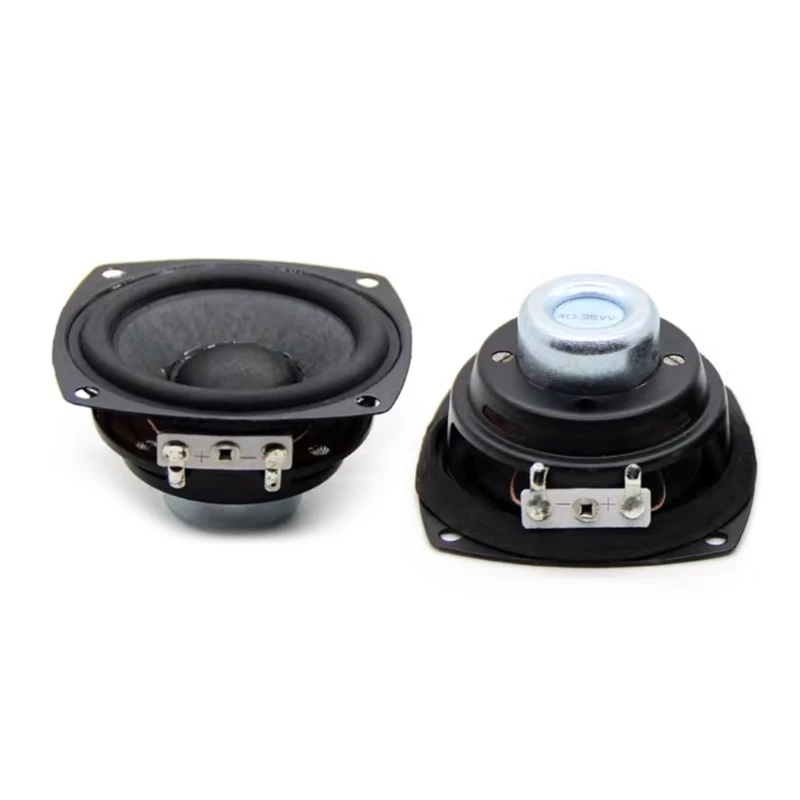 2Pcs 2.5 Inch Portable Full Range Audio Speaker 66MM 4 Ohm 25W HiFi Sound Amplifier LoudSpeaker DIY Bluetooth Speakers 95AF