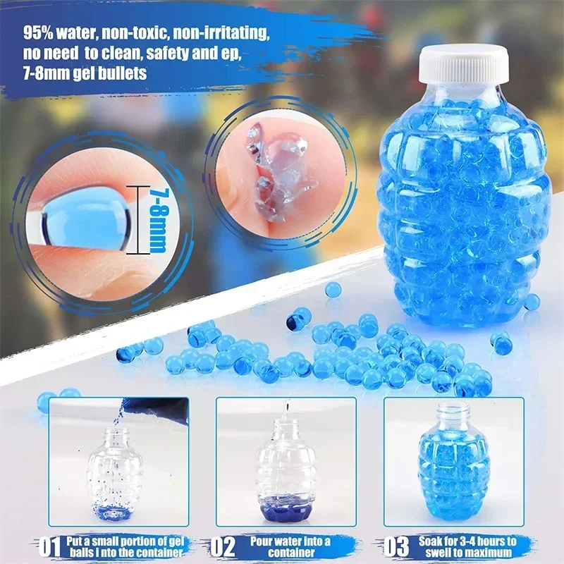 Pistola de bola elétrica Gel para crianças e adultos, Eco-Friendly, bola de água Balas, pistola ao ar livre, Shooting Toy Gift, Novo, G910, 2022