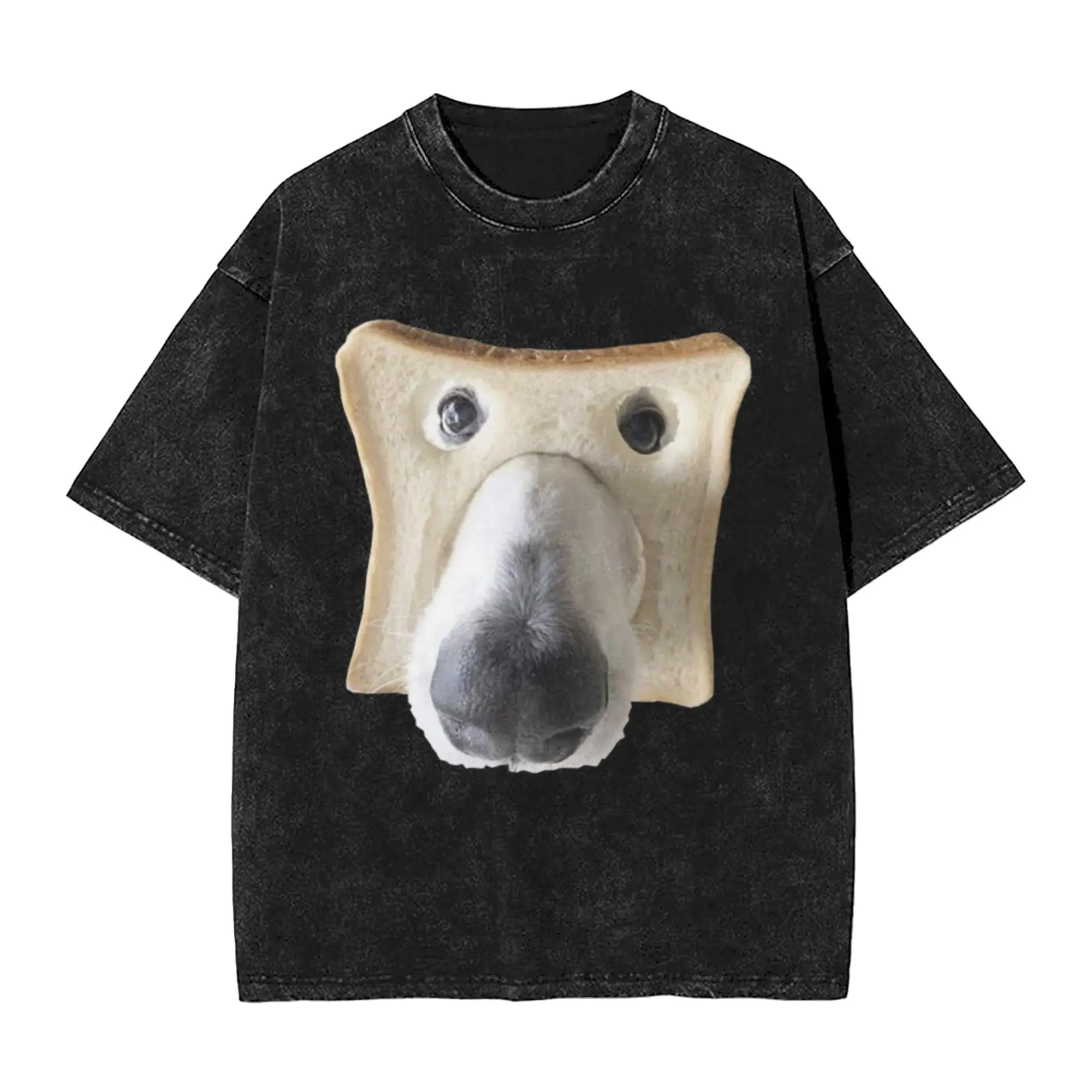 Bread Dog Classic Stylish A T-Shirt Oversized Short Sleeve Cotton Tees Tops